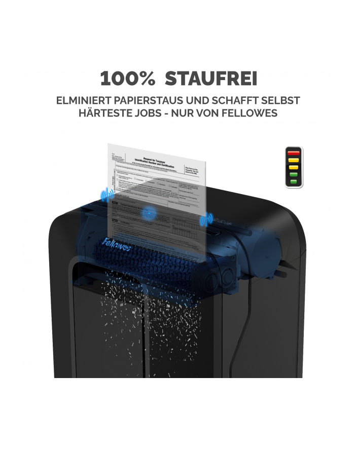 fellowes Niszczarka LX201 czarna P-5 ścinki 2x12mm główny