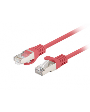 lanberg Patchcord kat.6a 0,25m czerwony Fluke