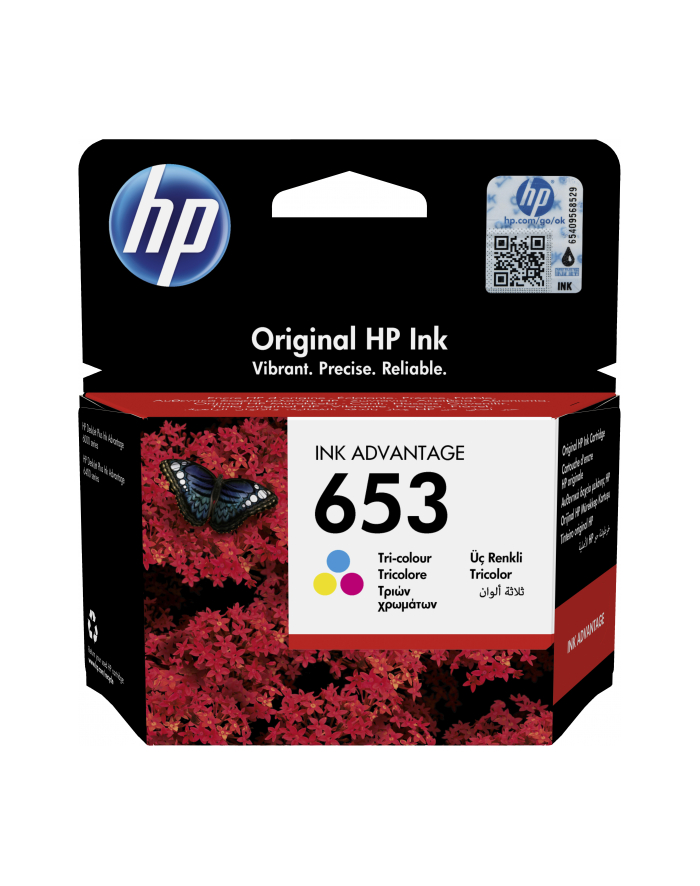 hp inc. Tusz nr 653 Tri-colour 3YM74AE wkład do drukarki atramentowej główny
