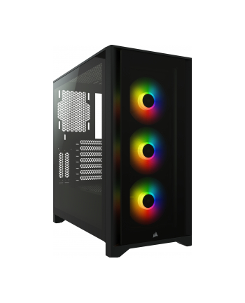 CORSAIR iCUE 4000X RGB Tempered Glass Mid-Tower Black case