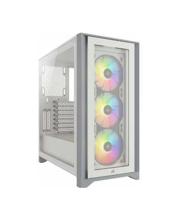 CORSAIR iCUE 4000X RGB Tempered Glass Mid-Tower White case