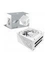 ASUS ROG Strix 850W White Edition PSU Power Supply ROG heatsinks Axial-tech fan design dual ball fan bearings 0dB technology 80 - nr 36