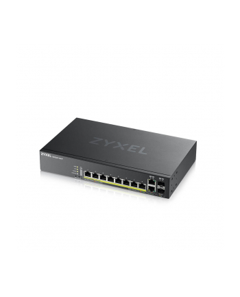 ZYXEL GS2220-10HP EU region 8-port GbE L2 PoE Switch with GbE Uplink 1 year NCC Pro pack license bundled