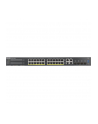 ZYXEL GS2220-28HP EU region 24-port GbE L2 PoE Switch with GbE Uplink 1 year NCC Pro pack license bundled - nr 35