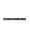 ZYXEL GS2220-28HP EU region 24-port GbE L2 PoE Switch with GbE Uplink 1 year NCC Pro pack license bundled - nr 38