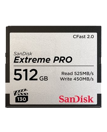 SANDISK Extreme Pro CFAST 2.0 512GB 525MB/s VPG130