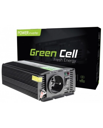 GREEN CELL Car Power Inverter Converter 12V to 230V 300W/600W Pure sine nr 1