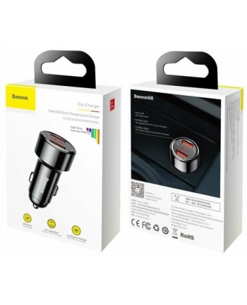 BASEUS ŁADOWARKA SAMOCHODOWA MAGIC CCMLC20A-01 2X USB QC 30 45W
