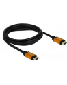 DELOCK KABEL HDMI M/M V21 2M 8K 60HZ CZARNO-POMARAŃCZOWY 85729 - nr 3