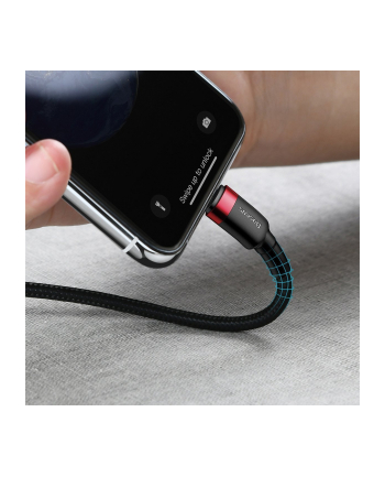 BASEUS KABEL USB-C DO LIGHTNING PD CATLKLF-91 CAFULE  18W  1M (CZARNO-CZERWONY)
