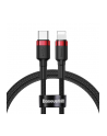 BASEUS KABEL USB-C DO LIGHTNING PD CATLKLF-91 CAFULE  18W  1M (CZARNO-CZERWONY) - nr 12