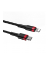 BASEUS KABEL USB-C DO LIGHTNING PD CATLKLF-91 CAFULE  18W  1M (CZARNO-CZERWONY) - nr 15