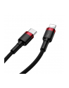 BASEUS KABEL USB-C DO LIGHTNING PD CATLKLF-91 CAFULE  18W  1M (CZARNO-CZERWONY) - nr 16