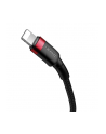 BASEUS KABEL USB-C DO LIGHTNING PD CATLKLF-91 CAFULE  18W  1M (CZARNO-CZERWONY) - nr 17