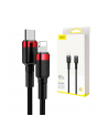 BASEUS KABEL USB-C DO LIGHTNING PD CATLKLF-91 CAFULE  18W  1M (CZARNO-CZERWONY) - nr 9