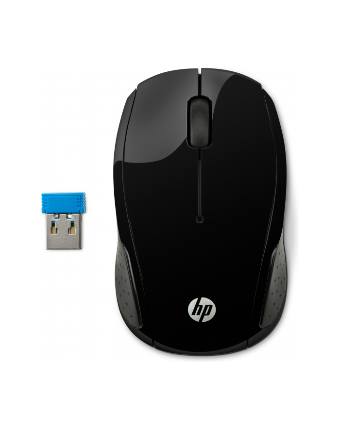 hewlett-packard HP 200 Black Wireless Mouse X6W31AA główny