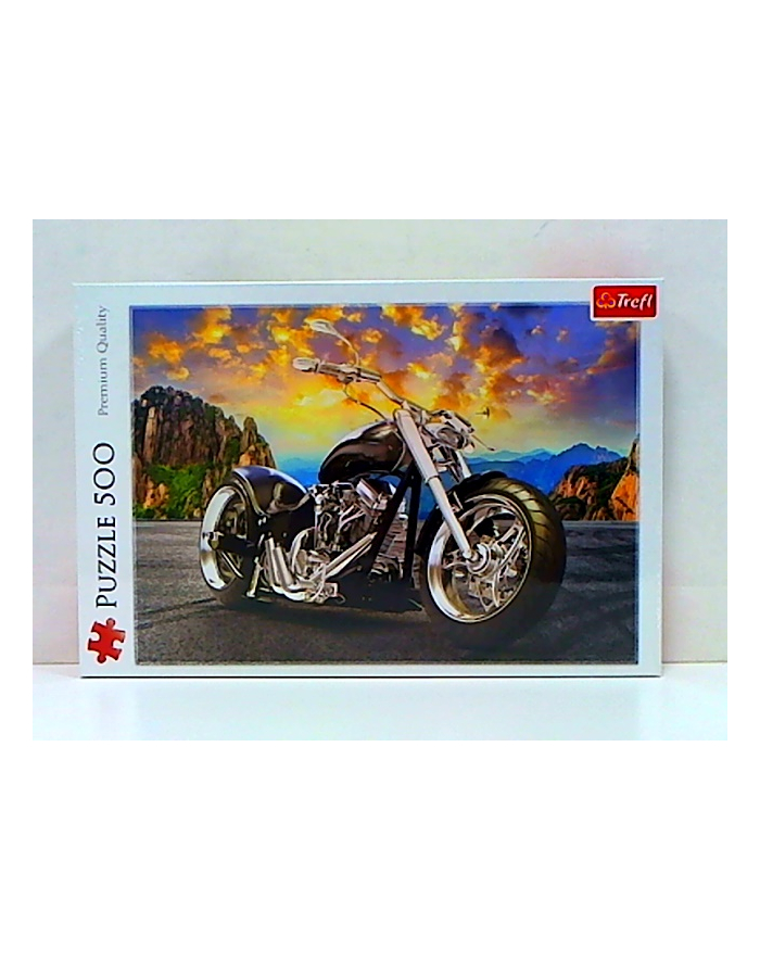 Puzzle 500el Czarny motocykl 37384 TREFL główny