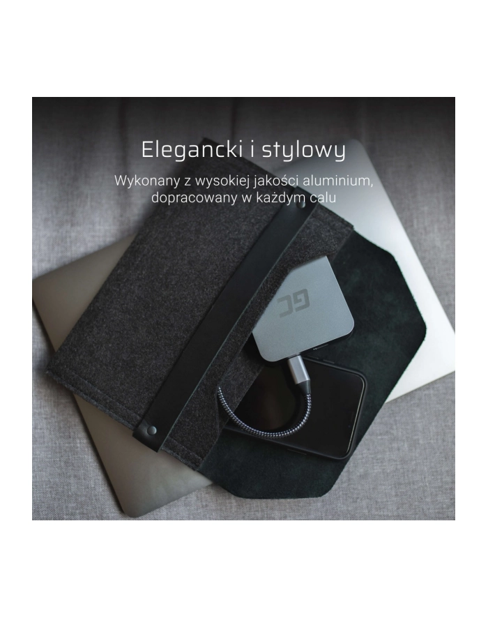 green cell Adapter, przejściówka GC HUB2 USB-C 6w1 USB 3.0 HDMI Ethernet główny