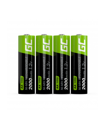 green cell Akumulatorki Paluszki 4x AA HR6 2000 mAh