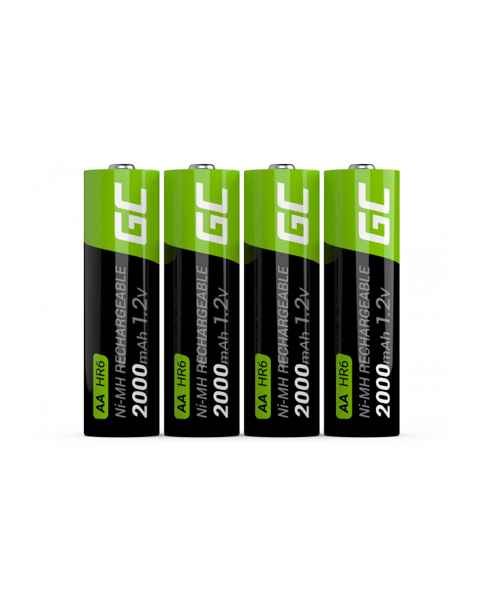 green cell Akumulatorki Paluszki 4x AA HR6 2000 mAh główny