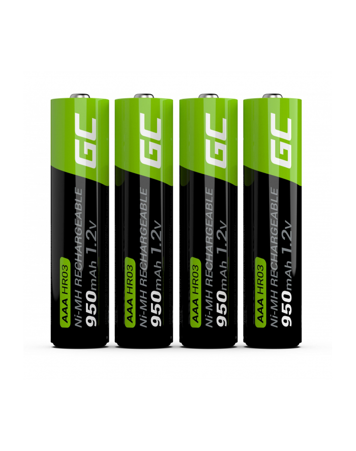 green cell Akumulatorki Paluszki 4x AAA HR03 950mAh główny