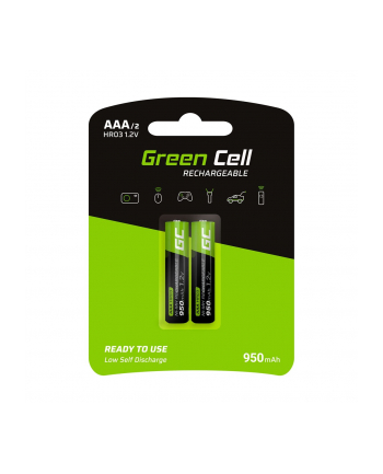 green cell Akumulatorki Paluszki 2x AAA HR03 950mAh