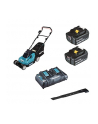 Makita cordless lawn mower DLM382PM2, 36Volt (2x18V) (blue / black, 2x Li-ion battery 4.0Ah) - nr 1