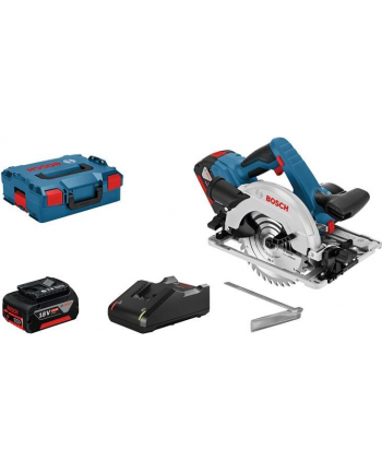 bosch powertools Bosch cordless circular saw GKS 18V-57 G Professional, 18Volt (blue / black, L-BOXX, 2x Li-ion battery 4.0Ah)