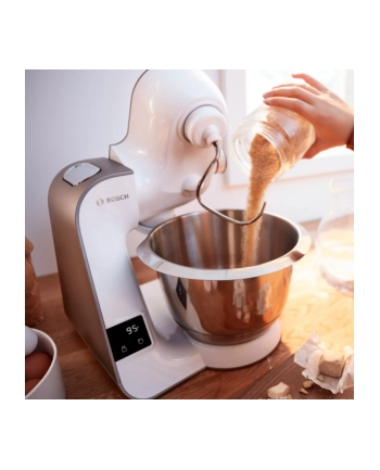 Bosch HomeProfessional MUM5XW20, kitchen machine (white / champagne, integrated scale) nr 1