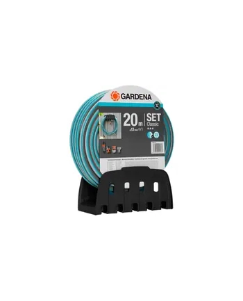 GARDENA wall hose holder with classic hose (20 meters, with connections and syringe) nr 2