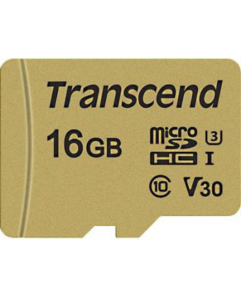 Transcend microSD Card 16 GB, memory card (Class 10, UHS-I U3, V30)