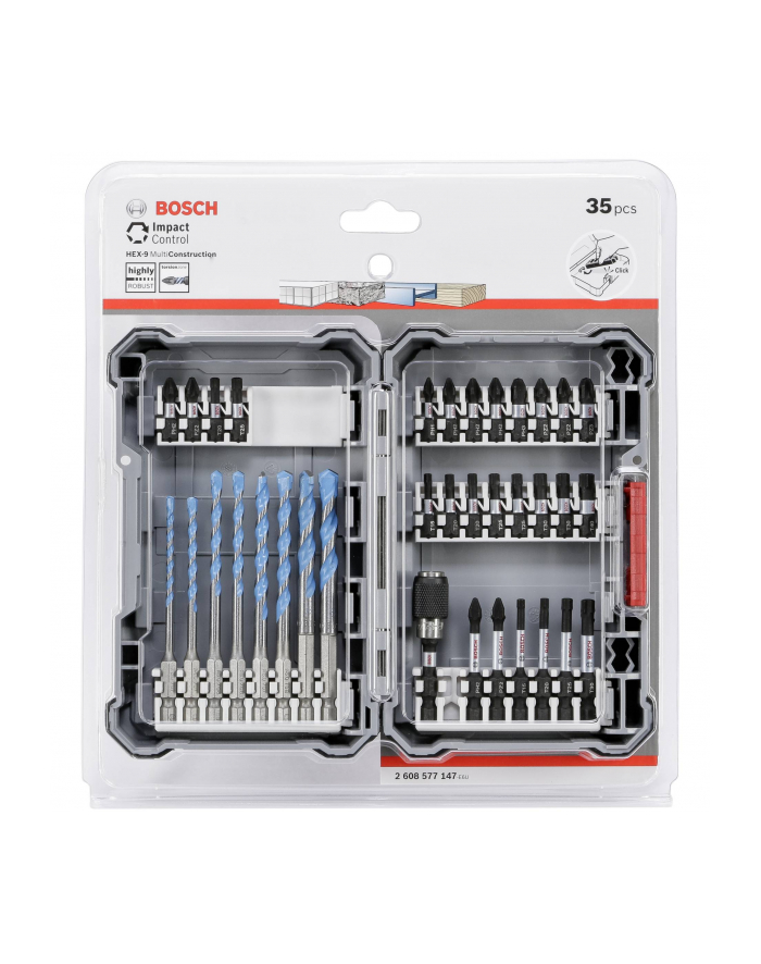 bosch powertools Bosch Impact Control screwdriver bit set w. Multipurpose drill bits, 1/4 '', 35 pieces, drill bit ' bit set główny