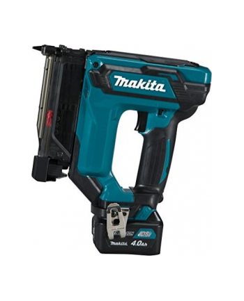 Makita cordless pin tacker PT354DSMJ, 10.8Volt, electric tacker (blue / black, MAKPAC size 2, 2x Li-ion batteries 4.0Ah)