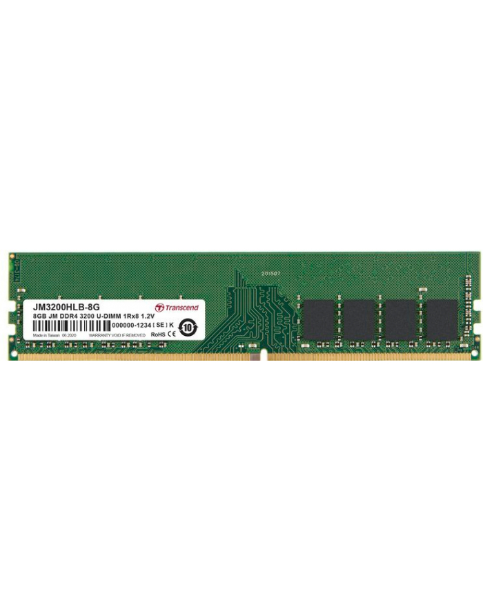 TRANSCEND 8GB JM DDR4 3200Mhz U-DIMM 1Rx8 1Gx8 CL19 1.2V główny