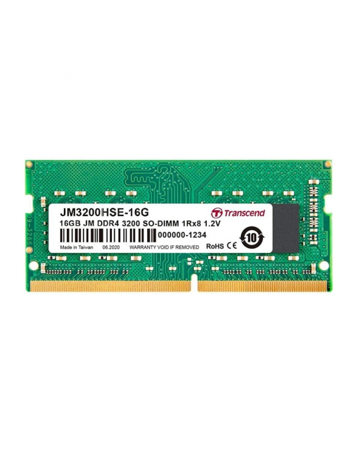 TRANSCEND 16GB JM DDR4 3200Mhz SO-DIMM 1Rx8 2Gx8 CL22 1.2V główny