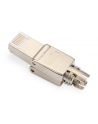 assmann electronic ASSMANN Field Termination Plug RJ45 Cat.6A FTP shielded AWG 22-27 10GbE PoE+ tool free cap and metal latch - nr 12
