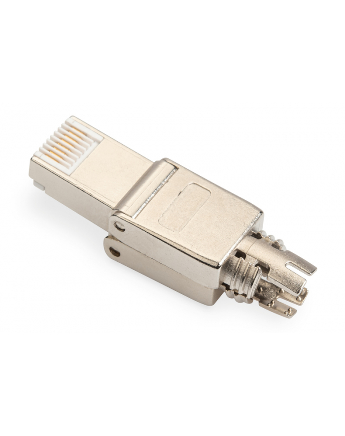 assmann electronic ASSMANN Field Termination Plug RJ45 Cat.6A FTP shielded AWG 22-27 10GbE PoE+ tool free cap and metal latch główny