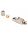 assmann electronic ASSMANN Field Termination Plug RJ45 Cat.6A FTP shielded AWG 22-27 10GbE PoE+ tool free cap and metal latch - nr 23