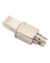 assmann electronic ASSMANN Field Termination Plug RJ45 Cat.6A FTP shielded AWG 22-27 10GbE PoE+ tool free cap and metal latch - nr 25
