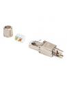 assmann electronic ASSMANN Field Termination Plug RJ45 Cat.6A FTP shielded AWG 22-27 10GbE PoE+ tool free cap and metal latch - nr 32