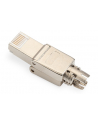 assmann electronic ASSMANN Field Termination Plug RJ45 Cat.6A FTP shielded AWG 22-27 10GbE PoE+ tool free cap and metal latch - nr 42