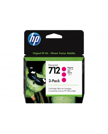 hp inc. HP 712 3-Pack 29-ml Magenta DesignJet Ink Cartridge nr 1