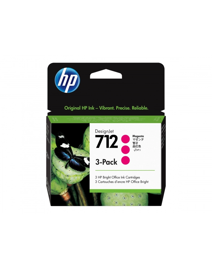 hp inc. HP 712 3-Pack 29-ml Magenta DesignJet Ink Cartridge główny
