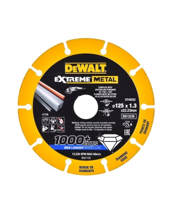 DeWALT cordless angle grinder DCG405P3, 18Volt (black / yellow, 3x Li-ion battery 5.0Ah) nr 2