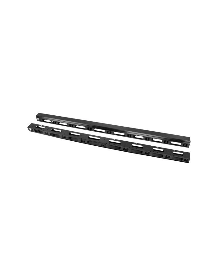 LANBERG vertical cable management panel 42U 2x for 19inch free-standing cabinets FF01   FF02 black główny