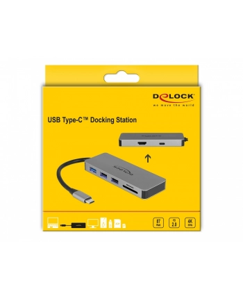 DELOCK USB Type-C Docking Station for Mobile Devices 4K - HDMI / Hub / SD / PD 2.0