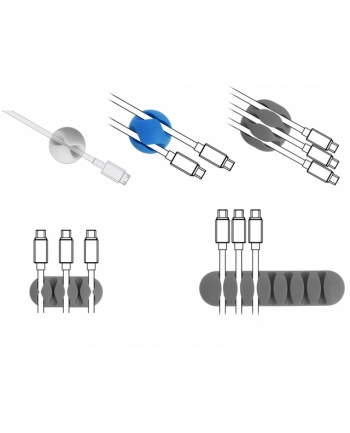 DELOCK Cable Holder Combo Set 6 pieces nr 2