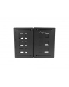 LANBERG folding bracket wall-mount 19inch 8U 497x400/240 black - nr 6