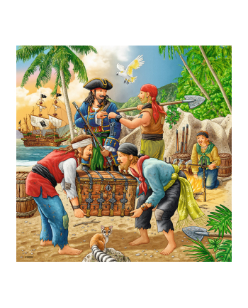 Puzzle 3x49el Przygody piratów 080304 RAVENSBURGER