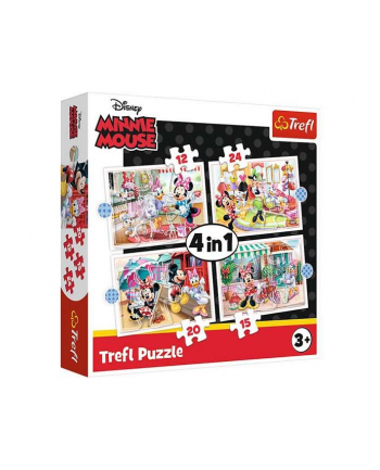 Puzzle 4w1 Minnie z przyjaciółmi 34355 TREFL